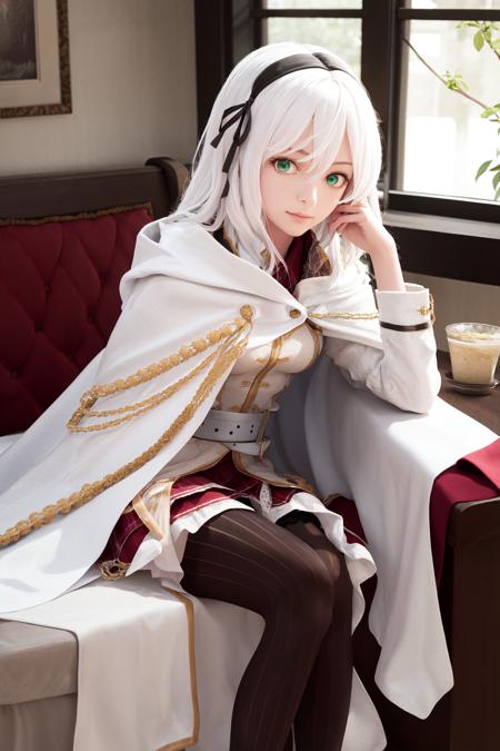 34932-1667668796-masterpiece, best quality, highres, 1girl avilia white hair green eyes, white cape white jacket belt black skirt frilled skirt s.png